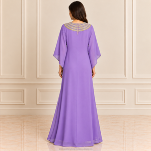 Robe Abaya Kaftan Premium pour Femme avec un Design Élégant à Manches Longues et une Coupe Fluide pour les Soirées Modestes en Modal - Product Image 3