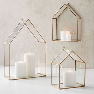 Nordic Gold Metal Glass <b>Cube</b> Tea <b>Light</b> Holder Luxury Geometric Pillar Candle Lantern for Wedding Centerpiece Home Decor Gifts - Product Image 3