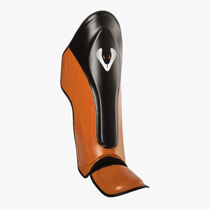 Espinilleras Venomous de cuero negro y naranja con cierre ajustable de velcro, protección profesional para adultos, para todas las estaciones - Product Image 5