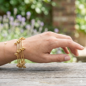 Kashmiri <b>Bangles</b> <b>Set</b> of 6 <b>Gold</b> Plated Traditional Ethnic <b>Bangles</b> <b>Set</b> for Women All Size Combo 2.4 2.6 & 2.8 ( 8 piece in a <b>set</b> ) - Product Image 1