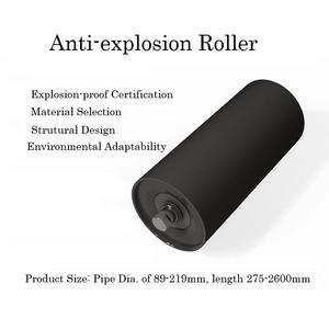 ลูกกลิ้งสำหรับขนส่งทรายและกรวดลูกกลิ้งบัฟเฟอร์แบบเกลียว6เมตร/วินาทีความเร็วโดยตรง - Product Image 3