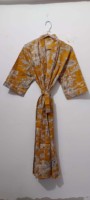 Robe de chambre kimono 100% coton, imprimé animal, douce, pour demoiselle d'honneur, vêtement de nuit, taille unique, toutes saisons