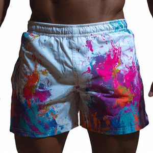 Shorts de sport pour femmes, shorts d'entraînement 100% polyester, taille élastique, shorts d'été pour la rue, vêtements de fitness pour femmes - Product Image 2