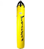 Fairtex Sac de frappe banane 6FT pour Muay Thai, MMA et Kickboxing, sac de frappe lourd suspendu pour l'entraînement