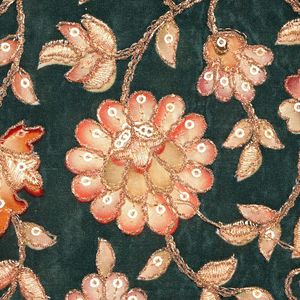 Premium position print with embroidery fabric is a modern textile designed for stylish fashion and <b>garment</b> collections This fabr - Product Image 4