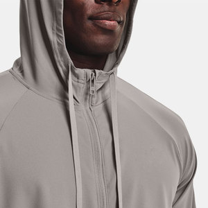 Veste de sport à capuche pour homme, personnalisée OEM, respirante, imperméable, en toile écologique, style streetwear, coupe-vent d'hiver, pour l'extérieur - Product Image 4