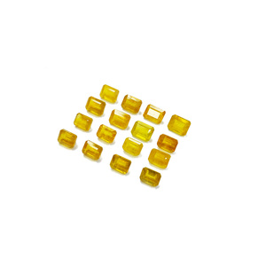 พลอยแซฟไฟร์สีเหลืองธรรมชาติจากกรุงเทพฯ ทรงแปดเหลี่ยมเจียระไนขนาด 5x7 มม. พลอยแซฟไฟร์สีเหลืองธรรมชาติแบบเจียระไนสำหรับทำเครื่องประดับ - Product Image 4
