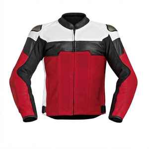 Chaqueta de Motociclismo Impermeable para Hombre, Cuello Alto, Logotipo Frontal, Protección con Armadura, para Carreras y Deportes - Product Image 1