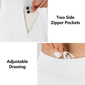 Jupe modeste pour femmes, taille haute, couleur blanche unie, jupe courte en forme de A, respirante, décontractée, écologique, en nylon, à porter en toutes saisons - Product Image 6