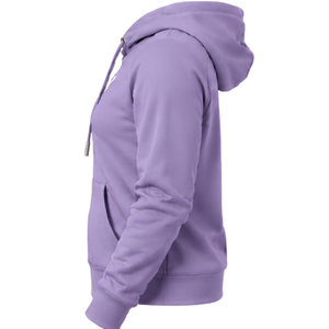 Sweat-shirt à capuche violet lilas avec logo d'aigle blanc, poche kangourou, capuche à cordon de serrage, manches longues, streetwear décontracté - Product Image 6