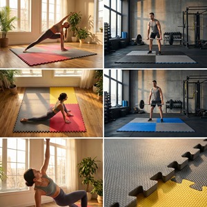 Tapete Deportivo de Alta Densidad EVA, Encastrable, Antideslizante y Absorbente de Impactos |   Color y Grosor Personalizados |   Hecho en Vietnam - Product Image 1