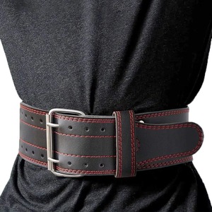 Ceinture de musculation unisexe en cuir de vachette, robuste et réglable, pour la musculation, le powerlifting et l'entraînement. - Product Image 4