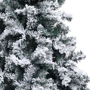 5 ft verde PVC albero di natale artificiale con neve floccata alberi di natale categoria di prodotto - Product Image 4