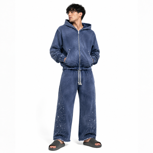 Wholesale mens tracksuits mens <b>athletic</b> tracksuit range for mens gymwear brands, with custom logo and low MOQ - Product Image 2