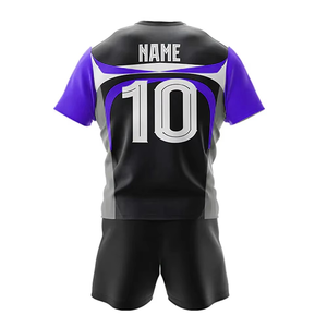 Hot Sale Quick Dry Breathable <b>Plus</b> <b>Size</b> Unisex Rugby Uniforms Sets Customized High Quality 100% Polyester Anti-Bacterial Anti-UV - Product Image 2