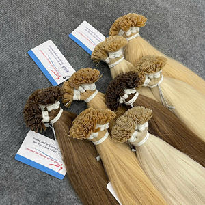 Extensions de cheveux en kératine à pointe plate colorées de qualité supérieure, 100% cheveux humains vietnamiens, lisses et soyeux, fournisseur d'usine en gros - Product Image 3