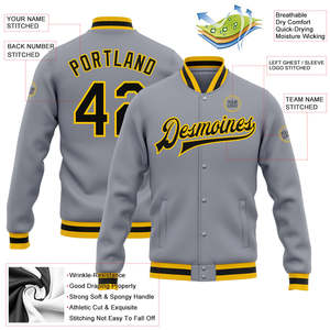 Chaqueta Universitaria para Hombre, Estilo Varsity, Personalizada con Parches de Chenilla, Cierre de Broches, Uniforme de Equipo, Producción de Fábrica - Product Image 2