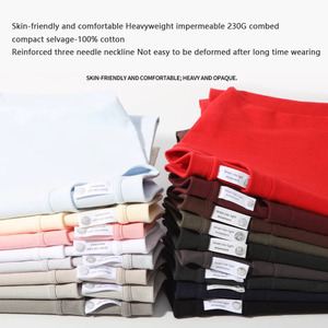 T-shirt décontracté à manches courtes et col rond en coton biologique 100 % (220 g/m²) avec motif lettres, tricoté sur mesure pour hommes – Vente en gros - Product Image 3
