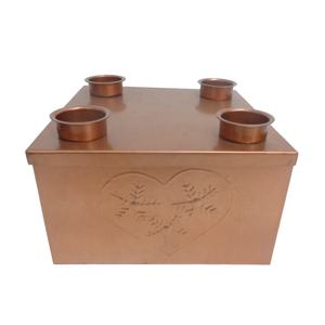New Arrival Best Quality Copper Antique Metal Square <b>Advent</b> <b>Candle</b> Holder Classic Style Handmade In Bulk - Product Image 1
