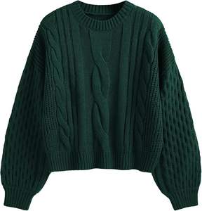 Pull d'hiver pour femme de haute qualité, nouvelle collection, fabriqué en tissu doux mélangé de laine, idéal pour les tenues décontractées, les magasins de détail. - Product Image 3