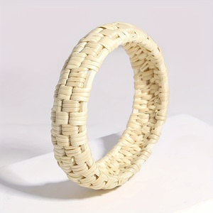 Joyería de diseño, brazaletes de ratán hechos a mano, accesorios de playa para el verano, oferta especial, brazalete tejido. - Product Image 2