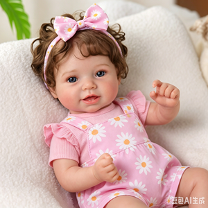 Babeside Vead 20" Bambole Reborn Realistiche con Corpo Morbido, Bambina Sorridente Fatta a Mano, Giocattolo Morbido Certificato CE per Grossisti di Regali - Product Image 2