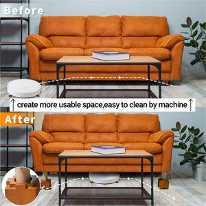 Rehausseurs de lit en bois avec patins en caoutchouc antidérapants, empilables, robustes, pour augmenter la hauteur des meubles (lit, canapé, table, chaise) - Product Image 5