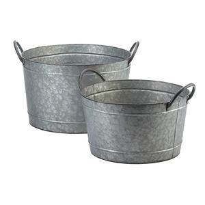 Jardinière décorative en fer galvanisé de forme personnalisée, élégante, pour jardin extérieur, patio, ensembles de jardinières décoratives - Product Image 6