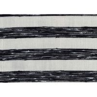 Pouf de sol moderne 1 pièce en tissu rayé noir et blanc, ottoman antidérapant, fauteuil pouf design haut de gamme