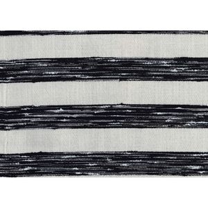 Puf Moderno de 1 Pieza, Tapizado en Tela a Rayas Blancas y Negras, Antideslizante, Diseño de Puf de Alta Gama - Product Image 6