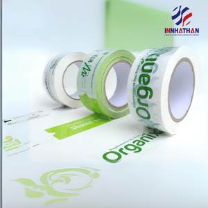 Cinta Adhesiva Acrílica BOPP Termofusible Impresa Personalizada al por Mayor, Entrega Rápida, Activación por Agua, Transparente, Amarilla, Película para Bolsas de Tamaño Personalizado - Product Image 5