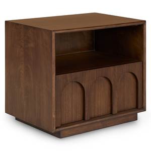 Contemporary Teak Wood Bedside Drawer Table - Product Image 2