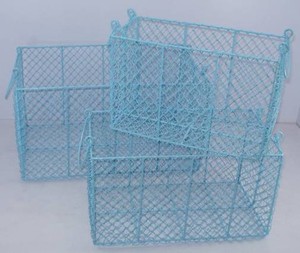 Juego de 3 cestas de alambre metálico - Product Image 1