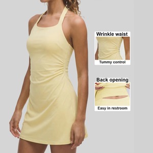 Jupe plissée personnalisée pour femme, taille haute, 2 en 1, sportive, pour la course à pied, le tennis, le paddle, le golf, le pickleball, avec poche - Product Image 2