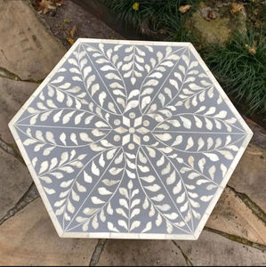 Taburete de mesa auxiliar de lujo con incrustaciones de hueso precioso extremadamente hermoso, taburete de mesa auxiliar con incrustaciones de hueso de nuevo diseño de alta demanda hecho a mano - Product Image 4