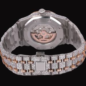 Best Personalized Custom Design Full Diamond Dial Stainless Steel <b>Watch</b> <b>for</b> <b>Man</b> Moissanite Hip Hop Style <b>Mechanical</b> Wristwatch - Product Image 4