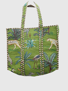 Sac fourre-tout en coton rayé avec doublure et poche intérieure, sac de shopping pour femme, style bohème, toutes saisons, fermeture ouverte - Product Image 1