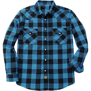 High Quality Brushed Cotton Casual Clothing Comfortable Warm Long Sleeve Design For Winter Travel Outdoor Men Flannel <b>Shirt</b> - Product Image 1