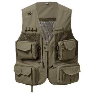 Chaleco Cargo Vintage para Hombre de Invierno, Chaleco Multibolsillos para Trabajo al Aire Libre, Pesca y Senderismo, de Secado Rápido, Transpirable y Ecológico - Product Image 1