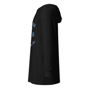 Camiseta de Manga Larga con Capucha y Letras Azules Jack and Jill, Cómoda, Informal, Ligera, con Diseño Gráfico Personalizado para Uso Diario - Product Image 3
