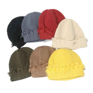 Personalized Logo Breathable <b>Waterproof</b> High Quality Competitive Price Knitted Unisex <b>Beanie</b> Caps 100% Wool Fabric - Product Image 6