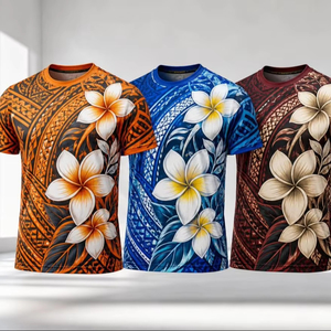 Camiseta Personalizada al por Mayor, Camisetas Estampadas para Hombre, Camiseta de Manga Corta con Cuello Redondo de Alta Calidad, Diseño Moderno de Micronesia - Product Image 1