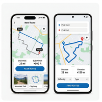 Aplicación de Seguimiento de Ciclismo RoyalCraft Enterprise, Rastrea Recorridos, Distancia, Velocidad, Rutas, Progreso de Fitness, Compatible con IOS/Android/Linux/Mac, en Stock