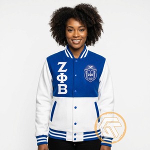 Chaqueta Universitaria Personalizada Zeta Phi Beta de GREEK TREASURES, Ropa de Sororidad, Alta Calidad, Transpirable, Satén, Escudo Bordado, para Mujer - Product Image 3