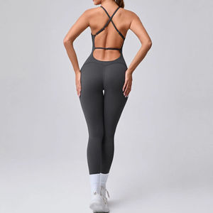Super Quality <b>Gym</b> Fitness Seamless Yoga <b>Set</b> Women 1pc High-Waisted Elastic Waist Quick Dry Sports <b>Gym</b> Wear Spandex/Nylon - Product Image 6