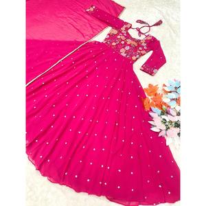 ชุดเดรสงานเต้นรำงานพรอมสีชมพูมีสไตล์แนวแฟชั่น - Product Image 4