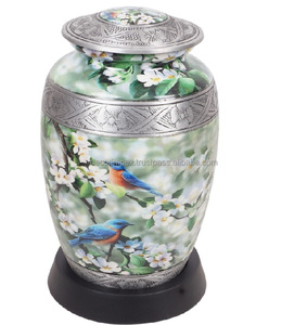 Urne funéraire en métal Urne commémorative décorative personnalisée durable avec design poli au prix de gros - Product Image 4