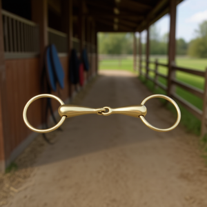 Mors à étrier articulé à bouche creuse en acier inoxydable pour l'équitation, l'entraînement, le contrôle, le confort et la performance - Product Image 3