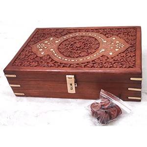 Caja de Joyería Artesanal con Marquetería de Madera Multicolor |   Diseño de Mosaico Exótico de Sheesham al por Mayor - Product Image 6