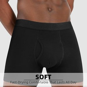 Calzoncillos Boxer de Algodón y Elastano para Hombre, Cómodos, Elásticos y Transpirables, Paquete de Ropa Interior para Uso Diario - Product Image 4